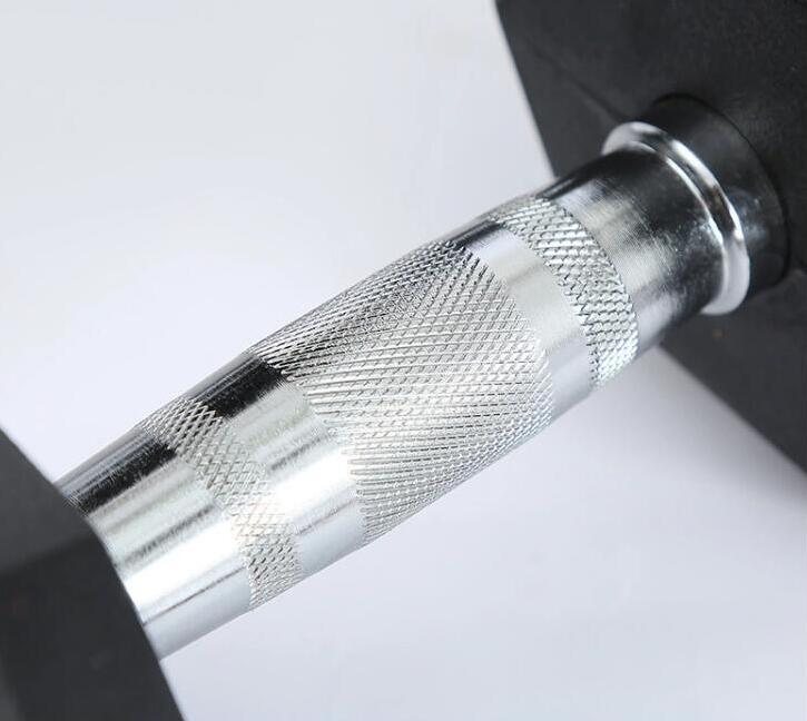 Dumbbell hexadéromélélé (LB) en caoutchouc coloré (LB) Dumbbell hexadéromélélé (LB) en caoutchouc coloré (LB)