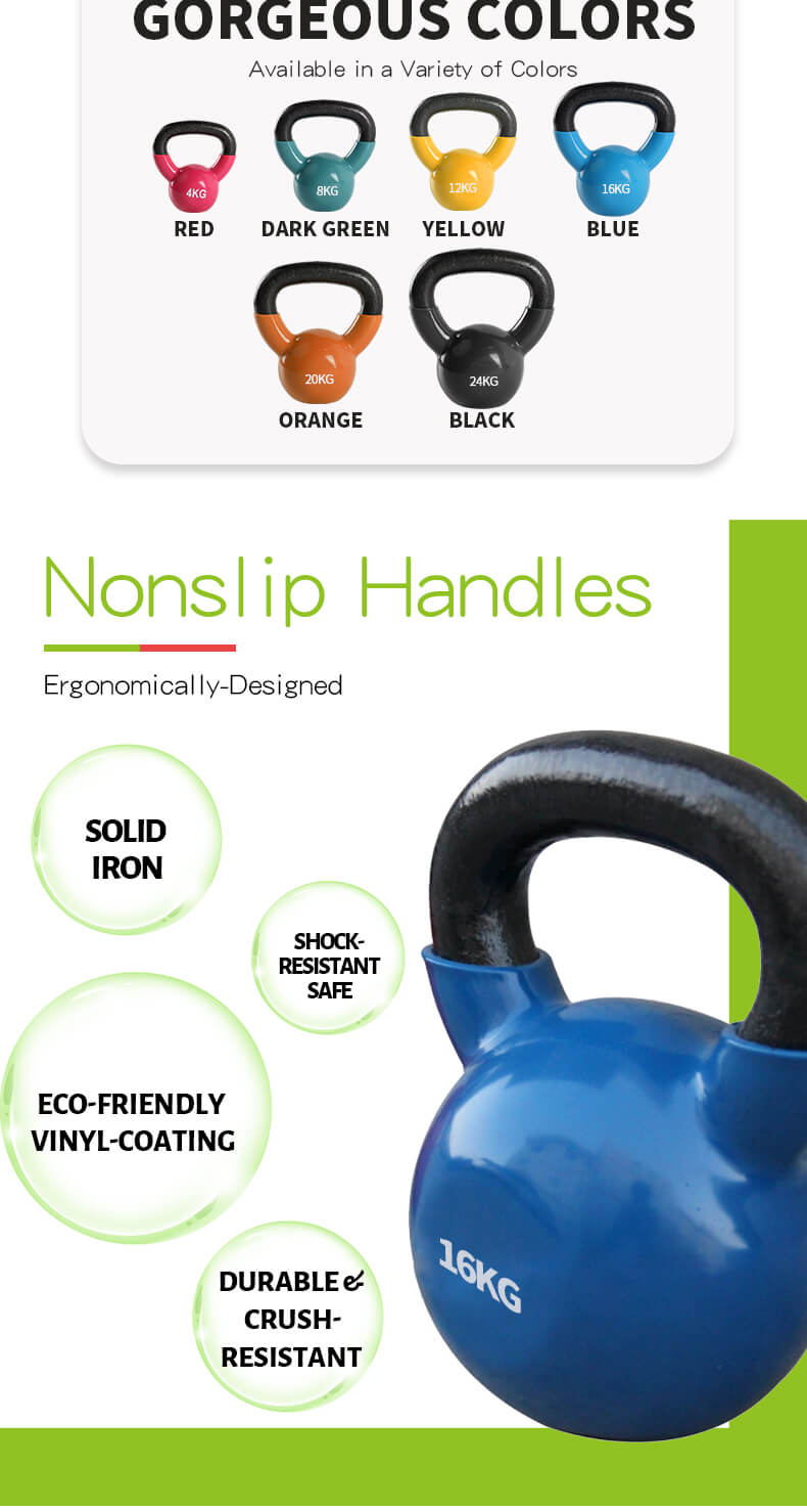 Kettlebell en revêtement en caoutchouc