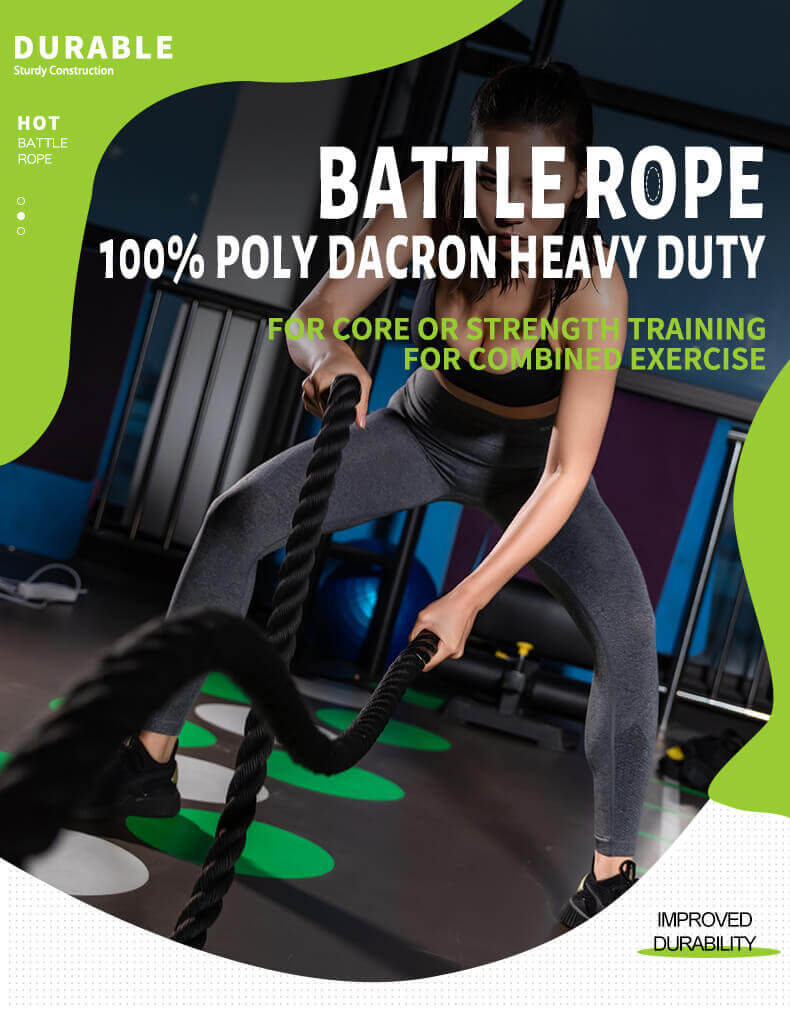 Corde de bataille de fortune de haute qualité avec couverture en nylon