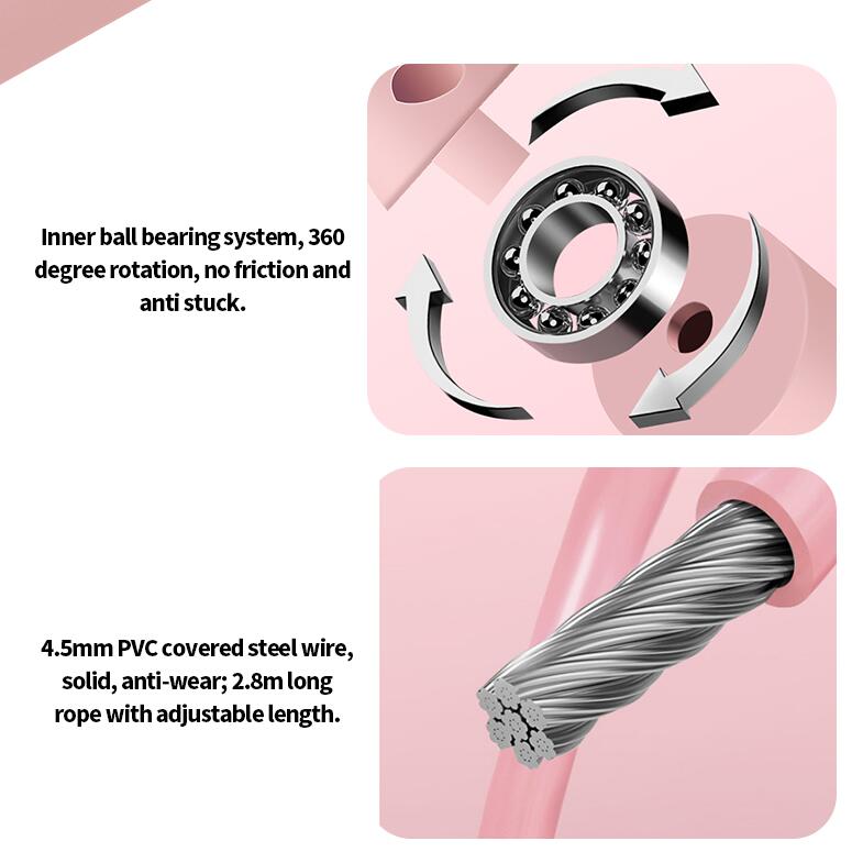 Fournisseur de corde de saut à comptage de couleur macaron Fournisseur de corde de saut à comptage de couleur macaron