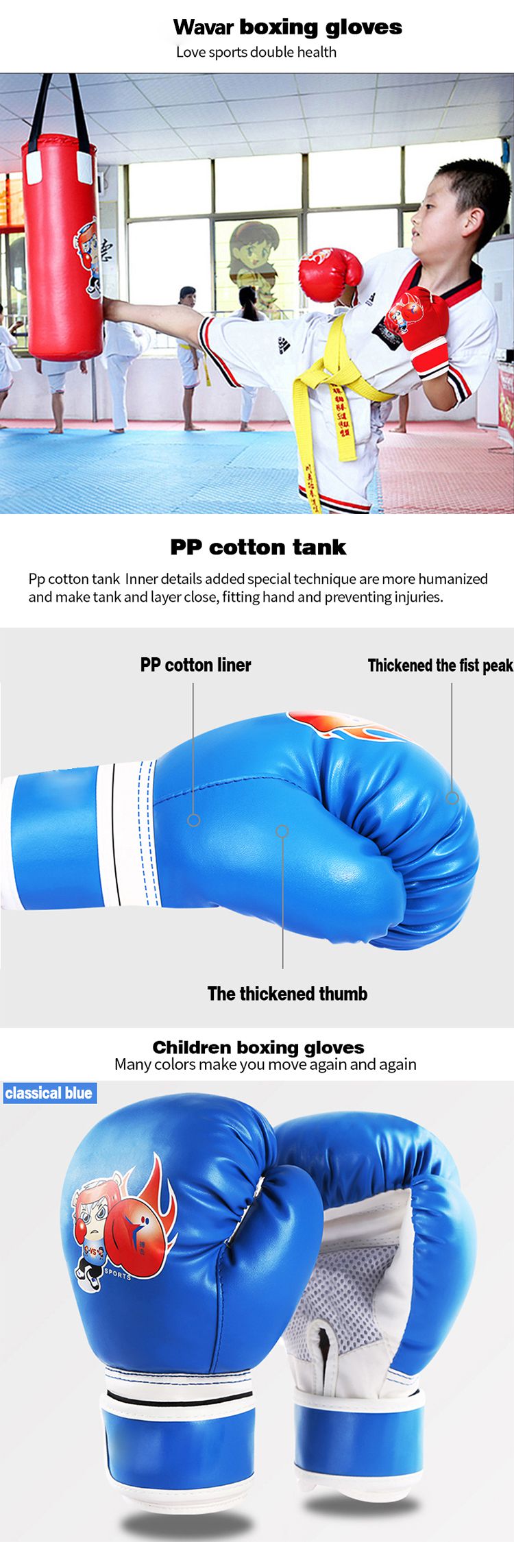 Gants de boxe pour enfants Gants de boxe pour enfants