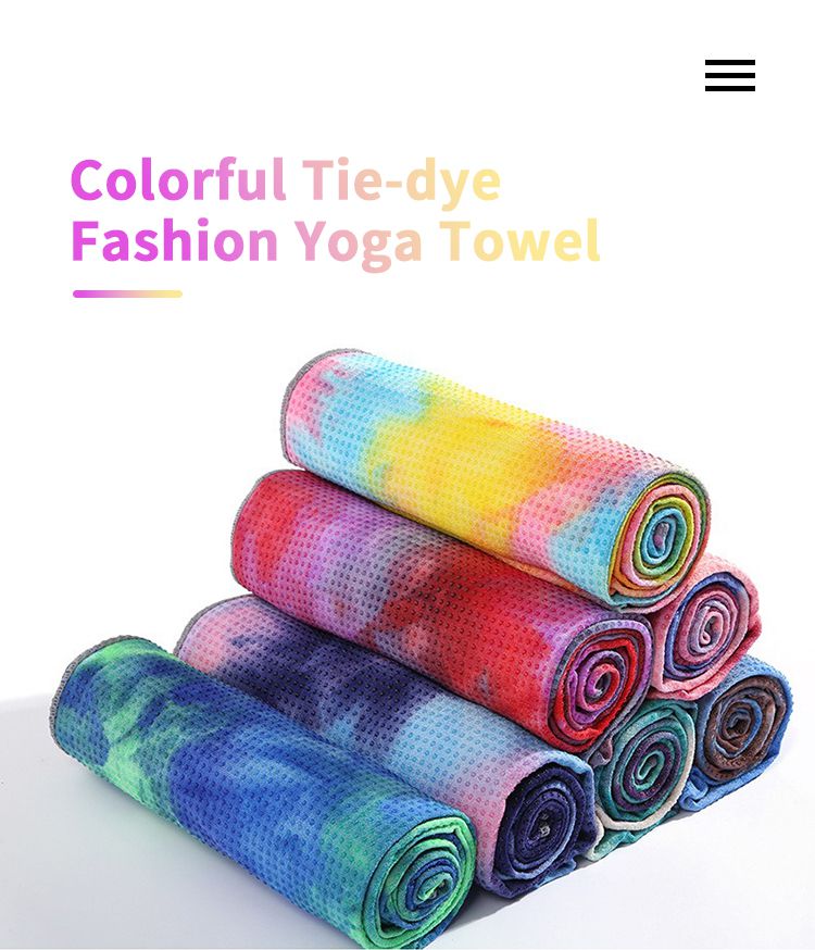Serviette de yoga à tie-dye