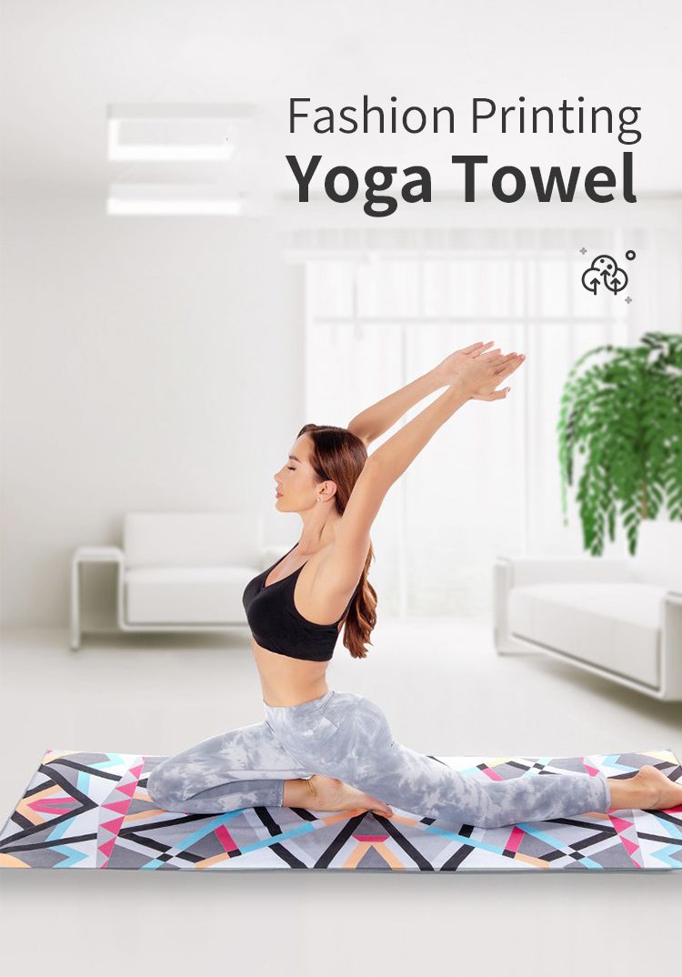 Serviette de yoga imprimée