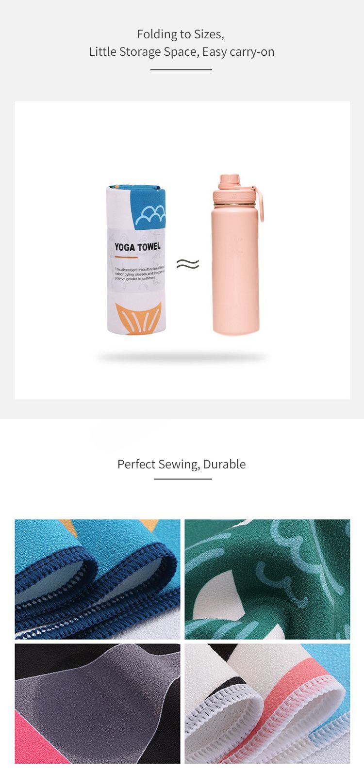 Serviette de yoga imprimée