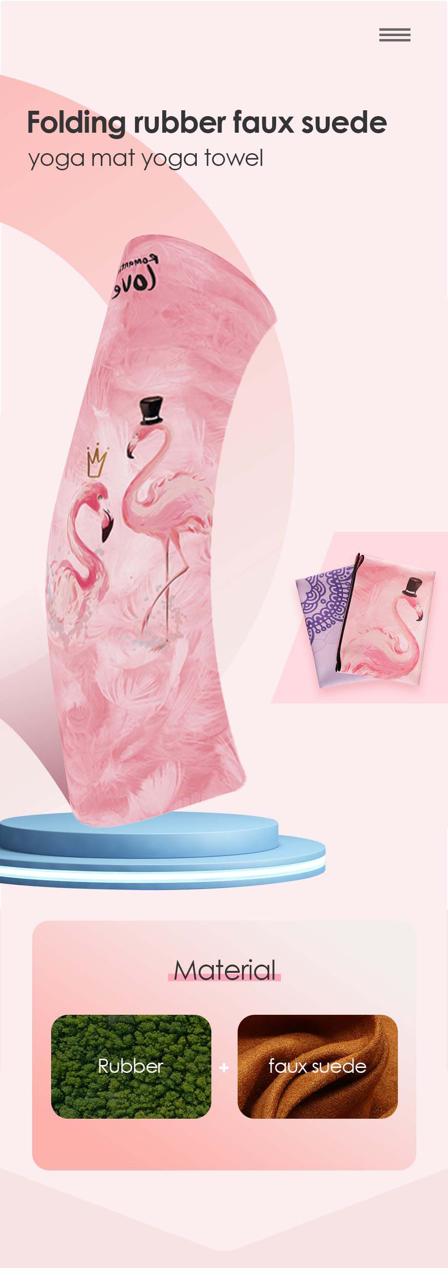 Tapis de yoga pliable Tapis de yoga pliable