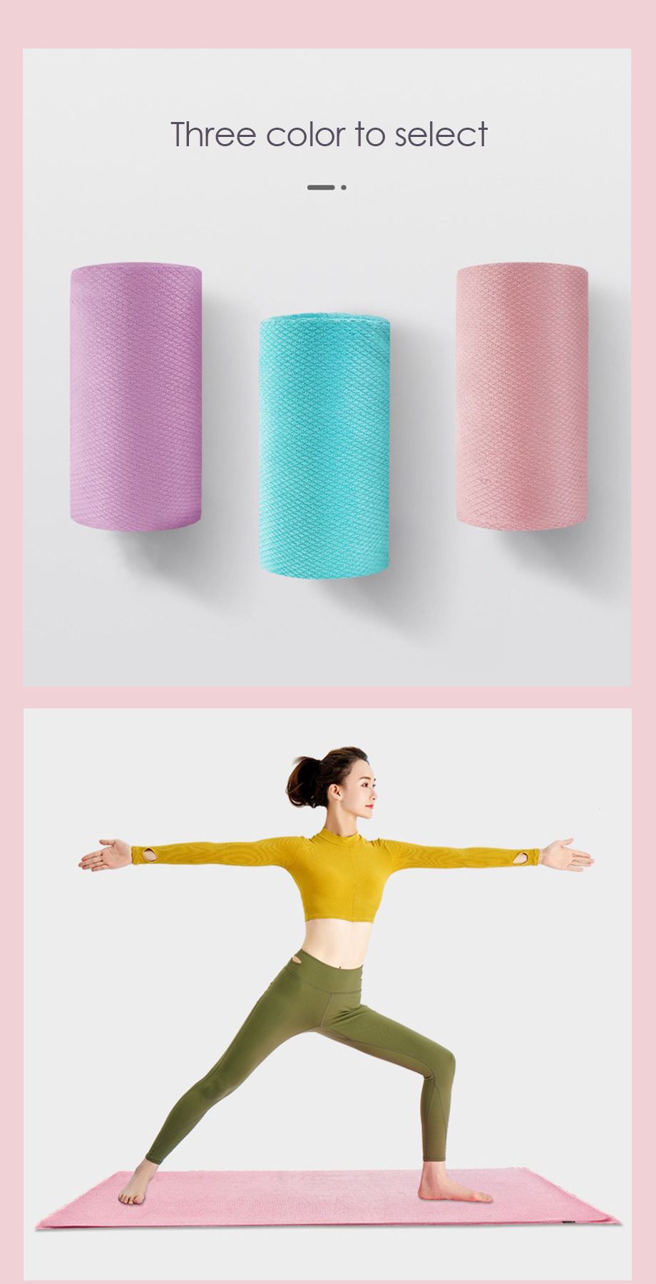 Serviette de yoga pratique
