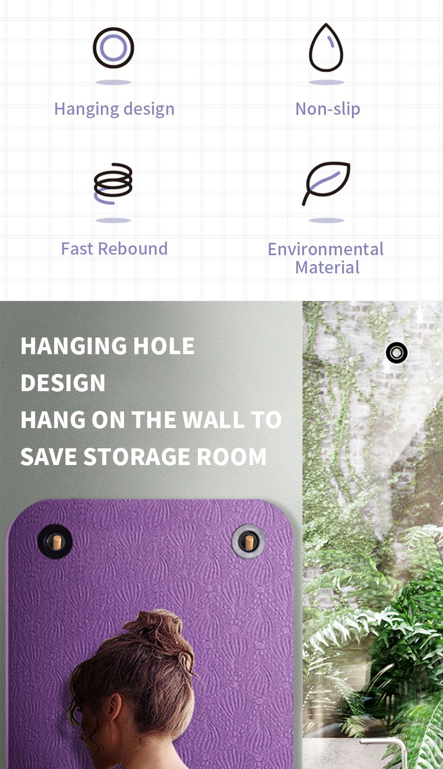 Tapis d'exercices suspendus premium