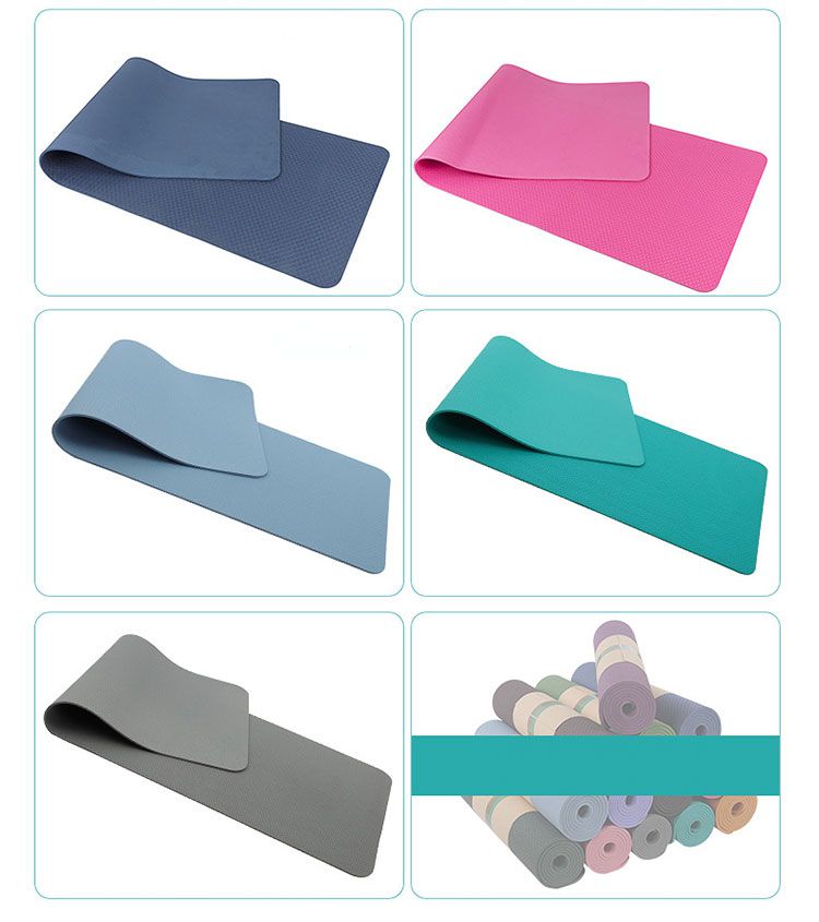 Tapis de fitness sans glissement extra-large TPE Tapis de fitness sans glissement extra-large TPE