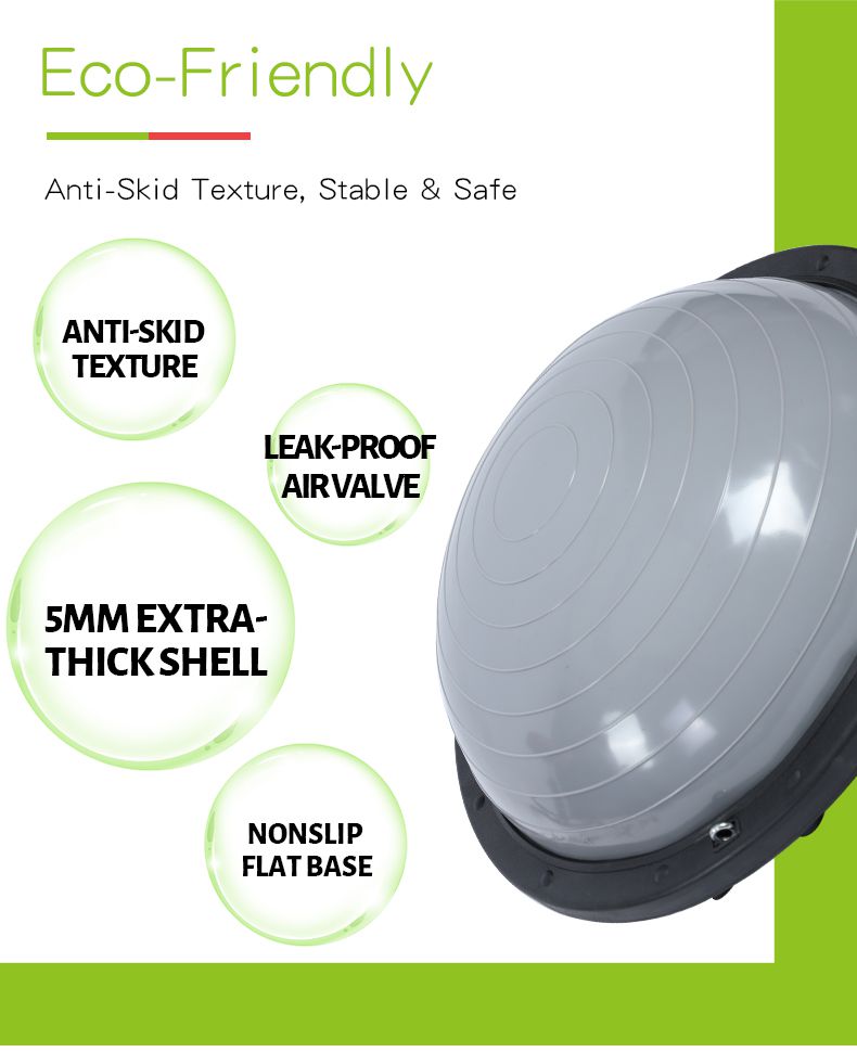 Balle bosu avec des bandes de résistance