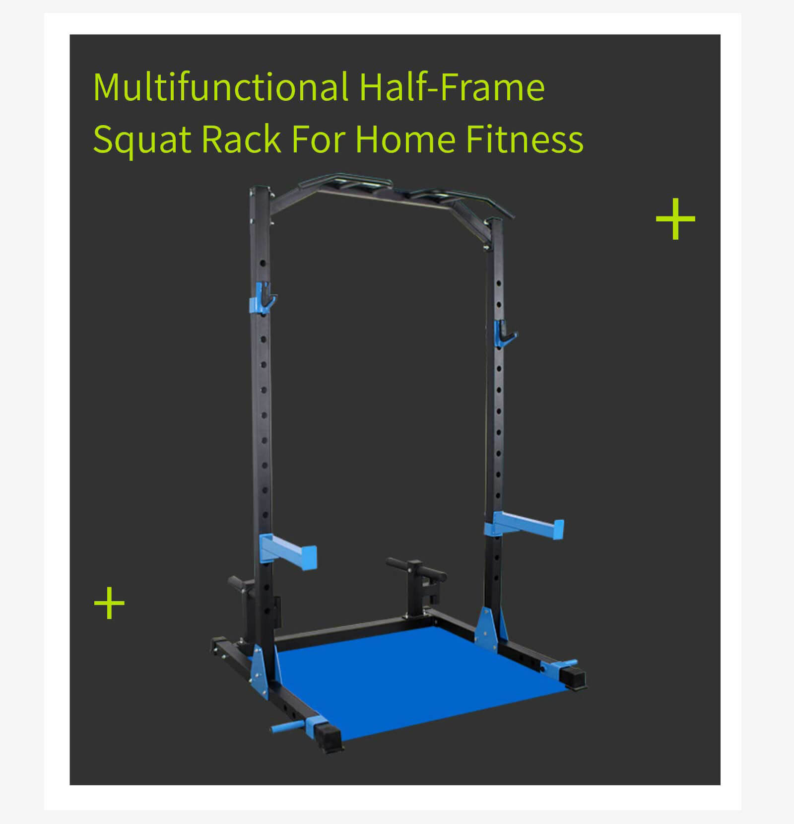 Rack de squat à demi-cadre multifonctionnel