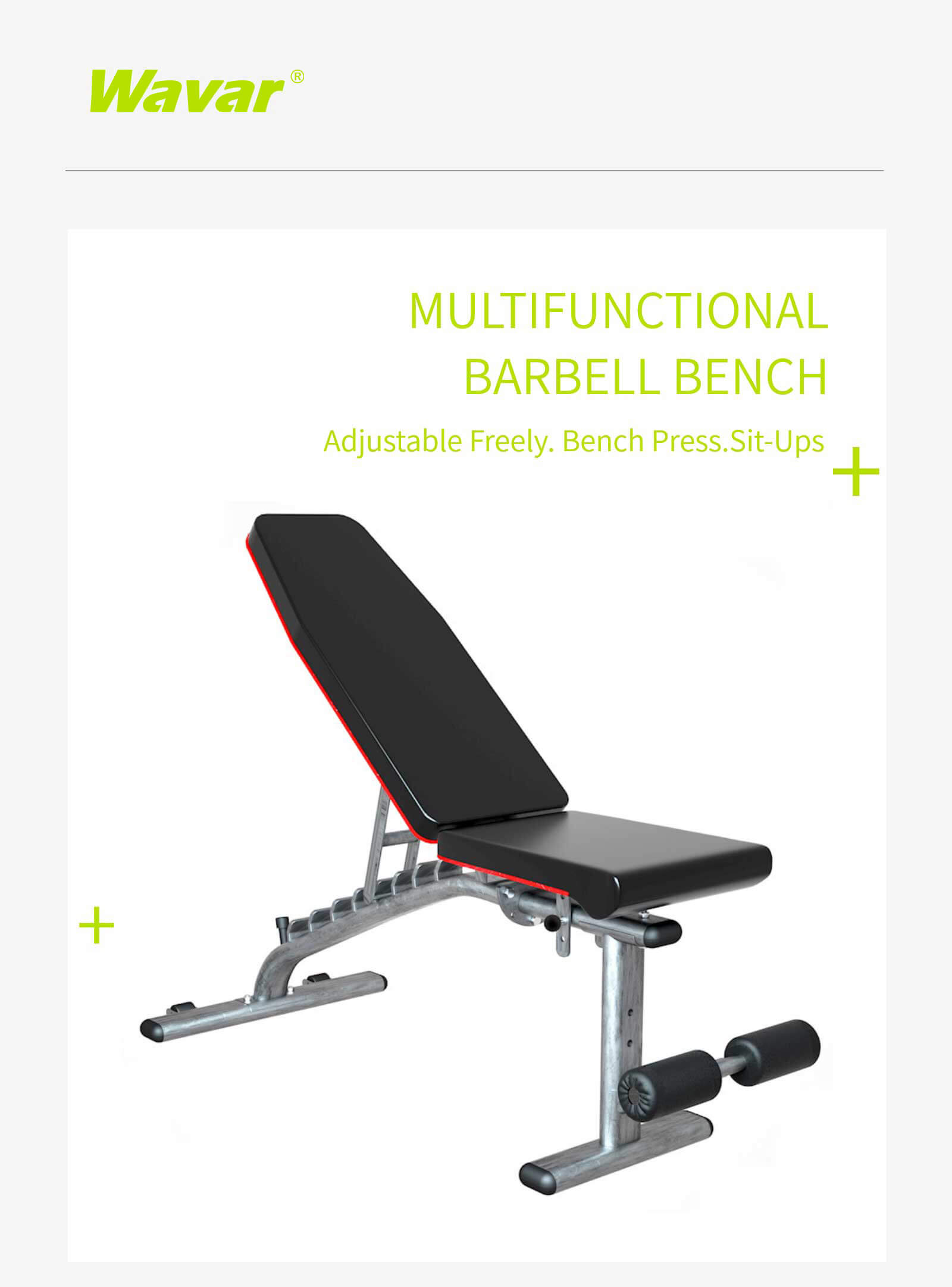 Banc de poids réglable Banc de poids réglable