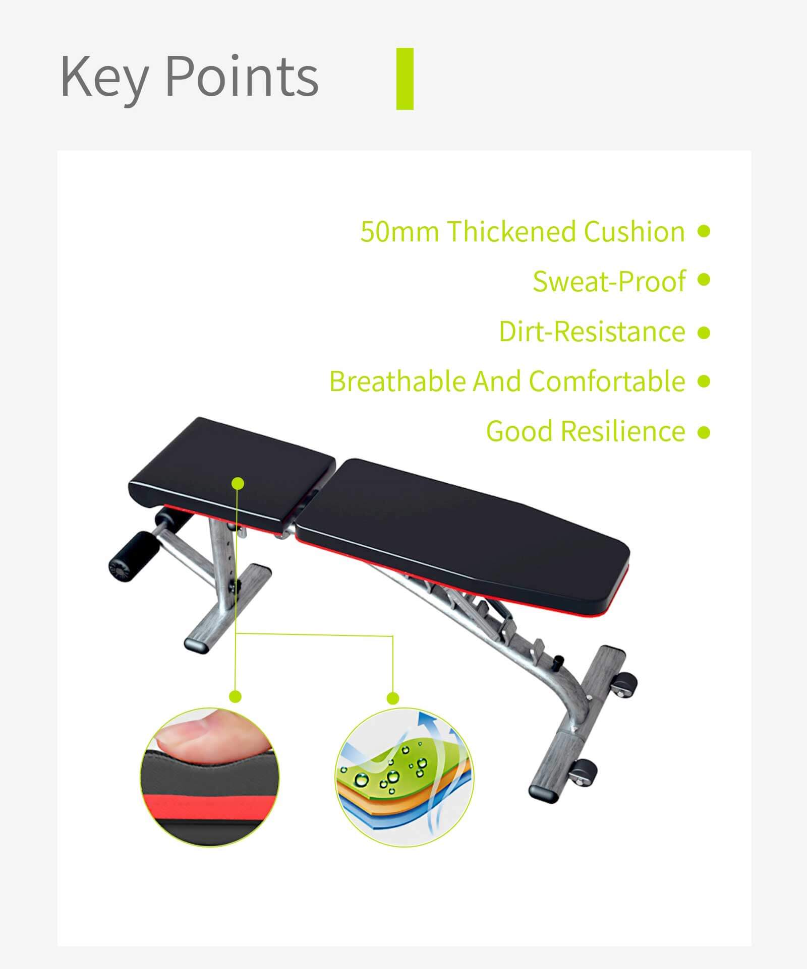 Banc de poids réglable Banc de poids réglable