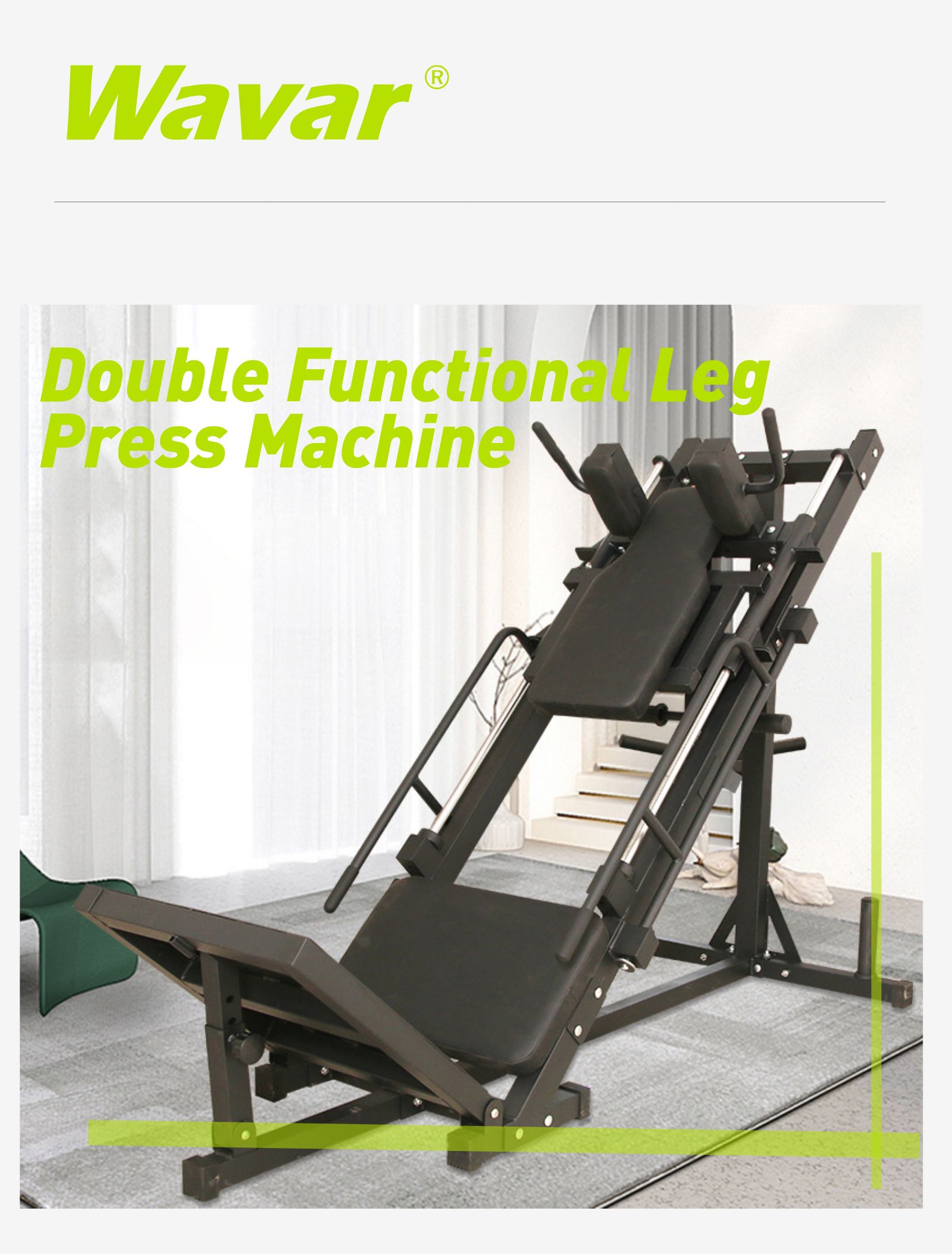 Machine de presse à la jambe fonctionnelle double