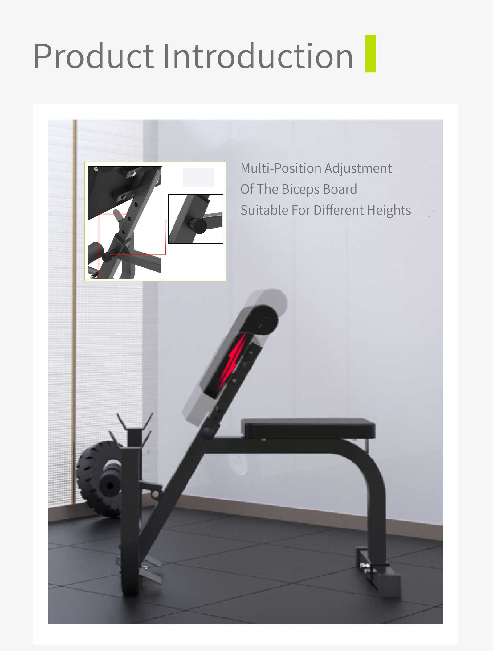 Rack de formation de biceps multifonctionnels