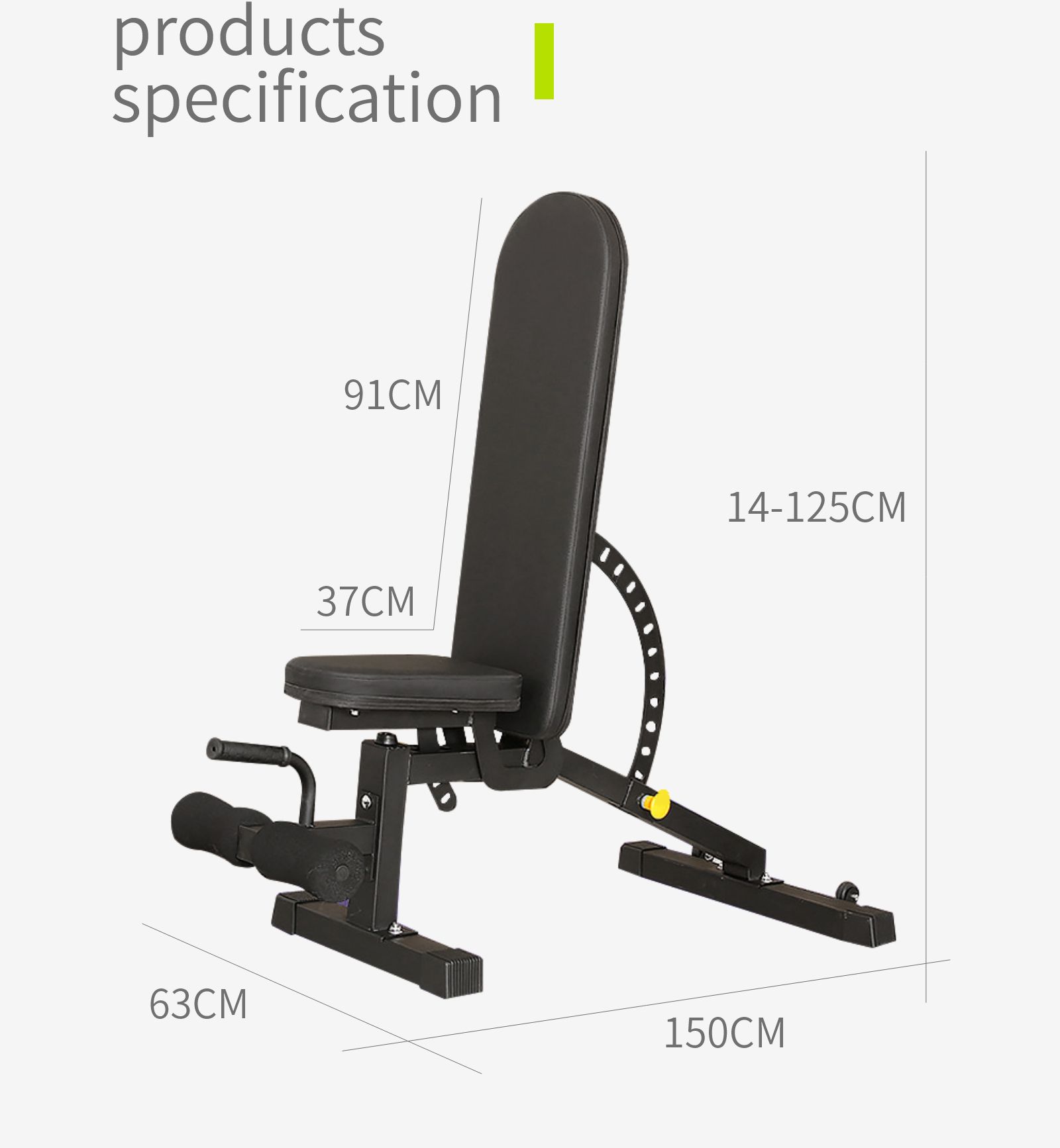 Banc d'haltères multifonctionnels
