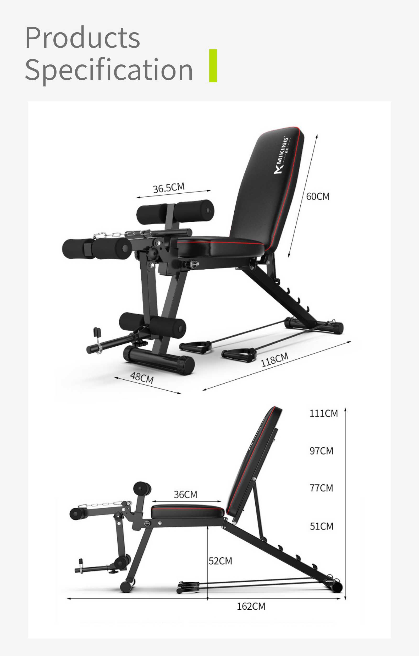 Banc de référence pliable