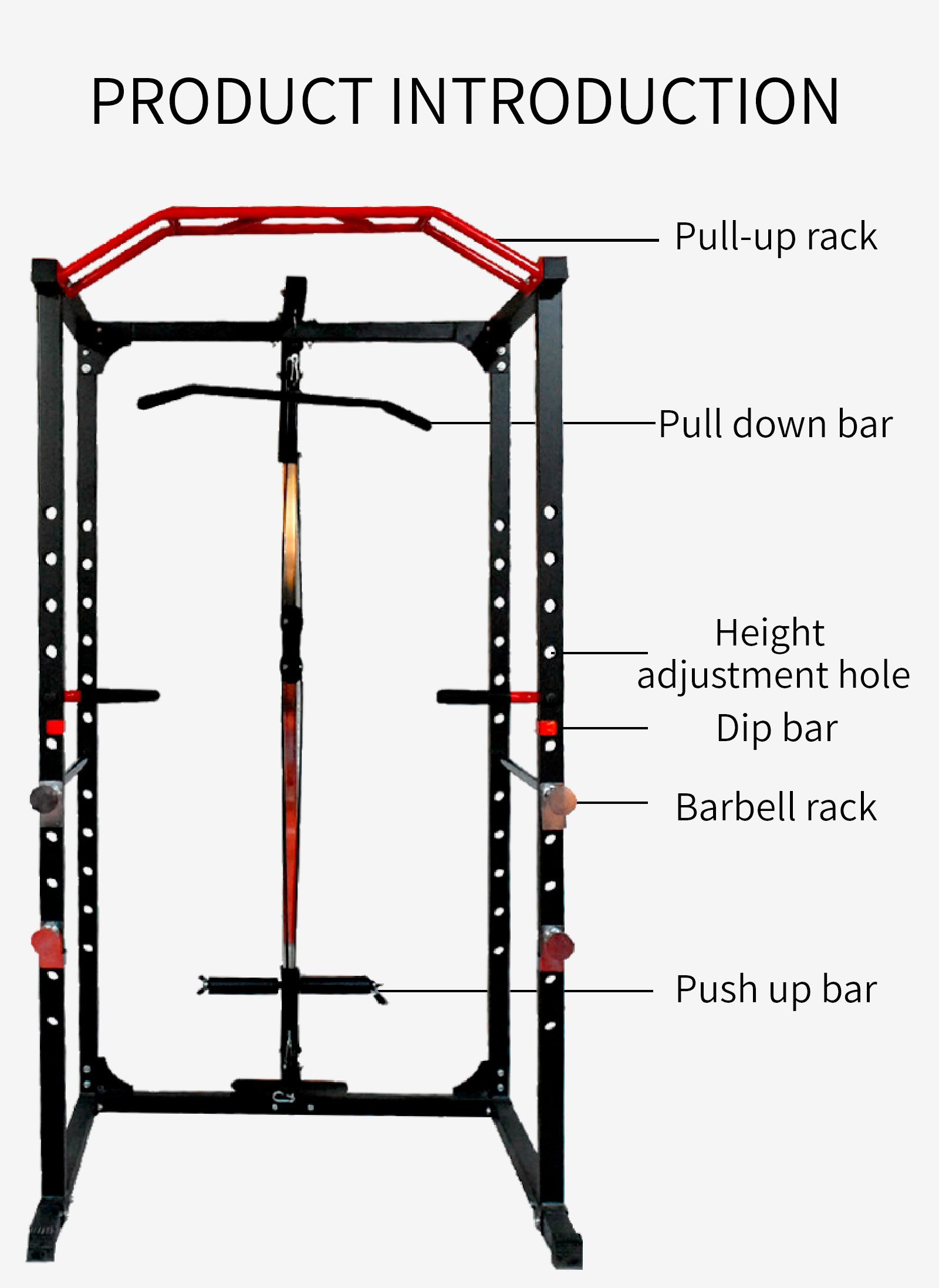 Rack de squat domestique