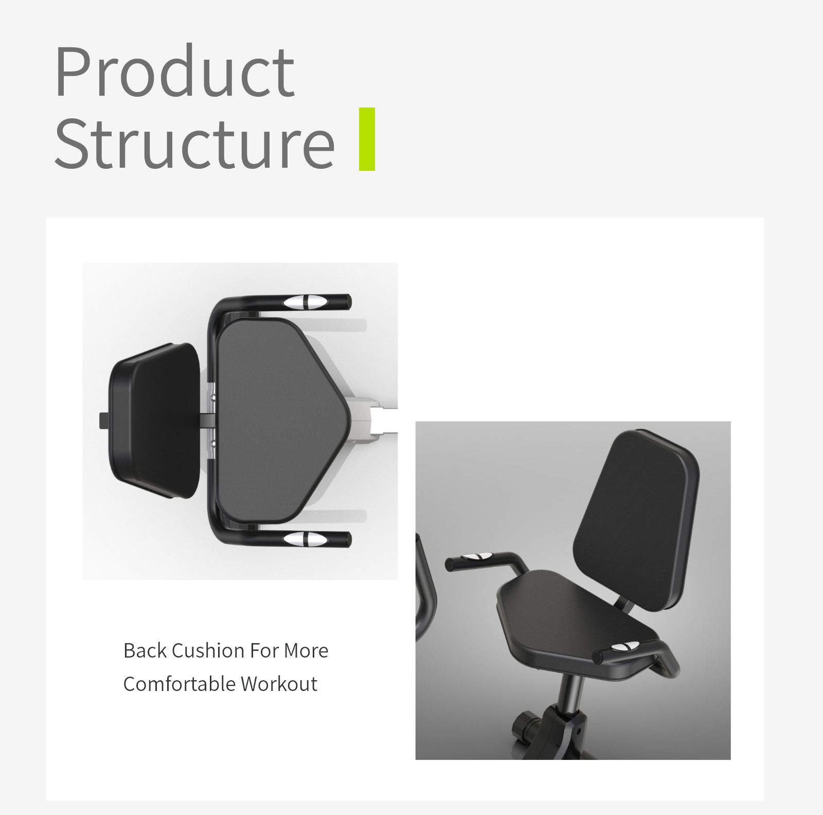 Vélo d'exercice couché