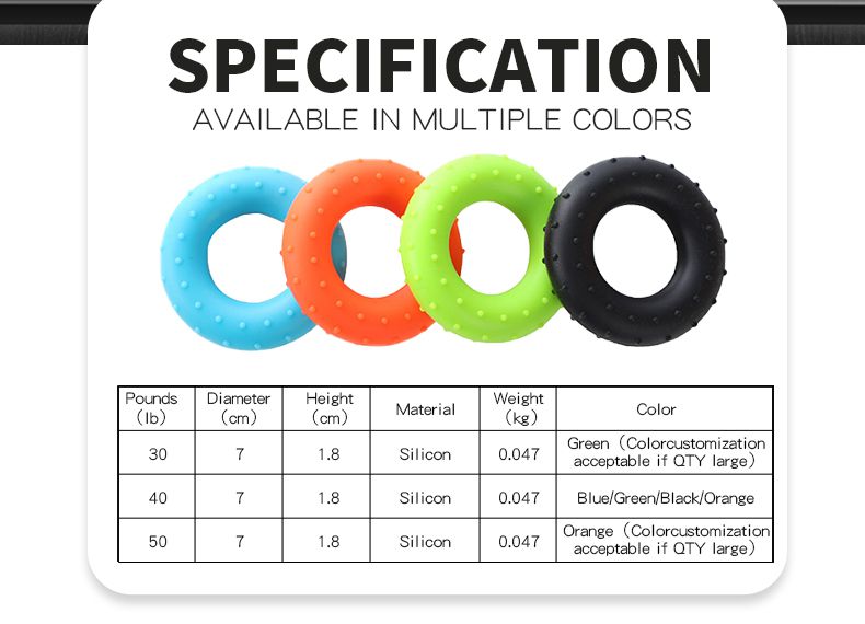 Anneau d'entraîneur de poignée à main en caoutchouc Tennikoit