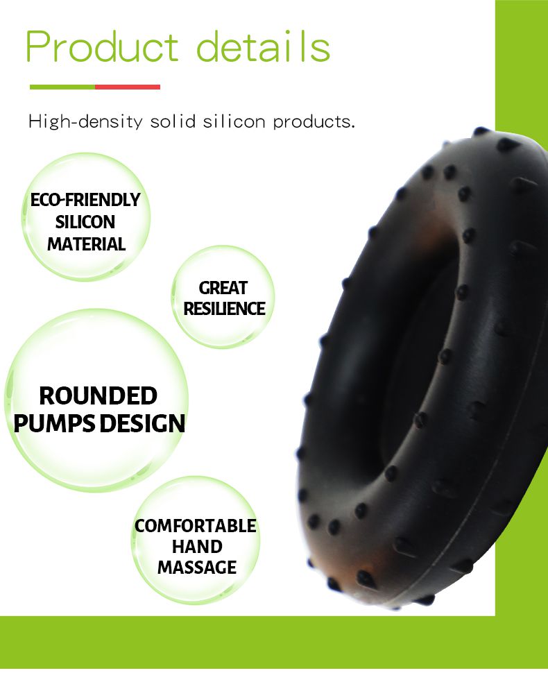 Anneau d'entraîneur de poignée à main en caoutchouc Tennikoit