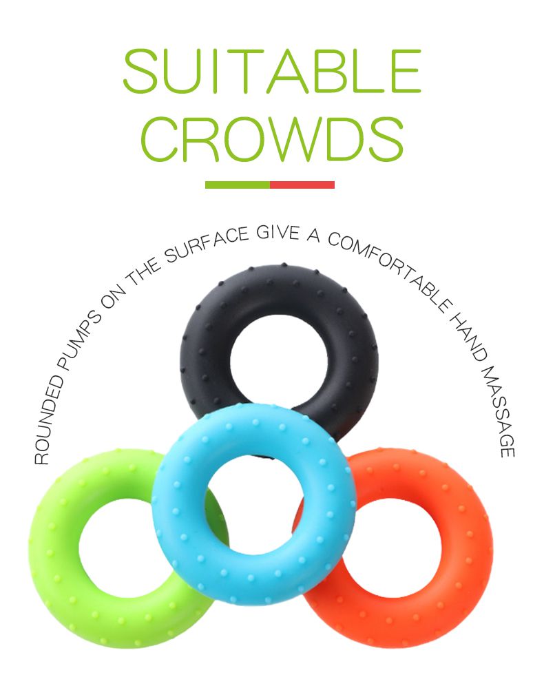 Anneau d'entraîneur de poignée à main en caoutchouc Tennikoit