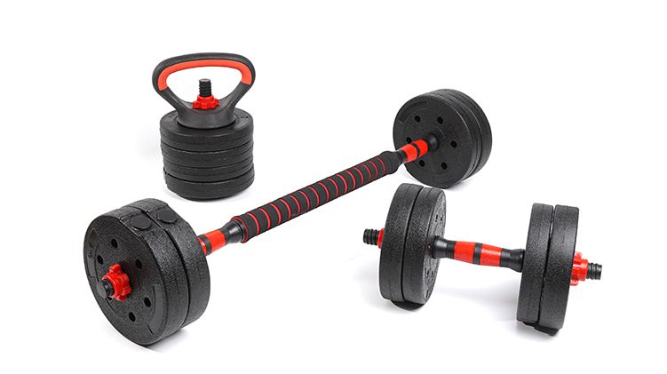 Ensemble de haltères à haltères Ironsand et Halnel Haltlebell Irrons et Ciment avec bars Kettlebell