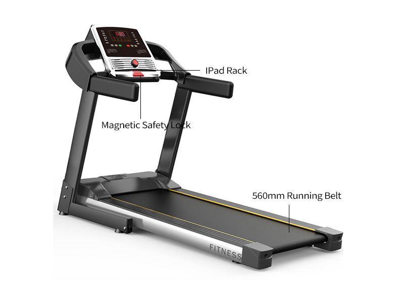 Tapis roulant électrique pliable silencieux intérieur