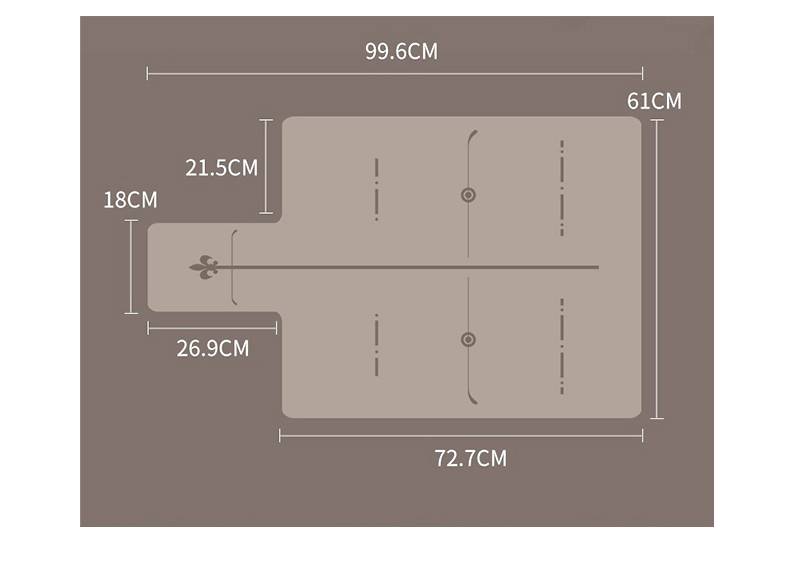 Tapis non glissé sur mesure conçu sur sur mesure