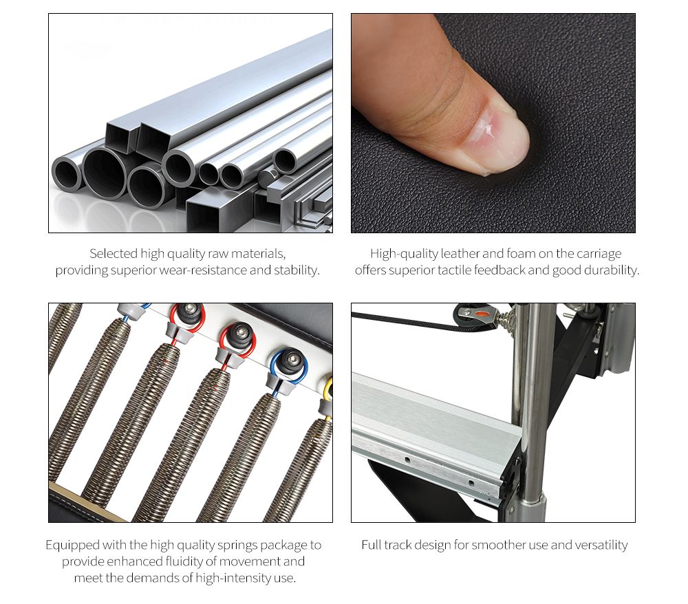 Alliage d'aluminium Pilates reformier avec une serviette