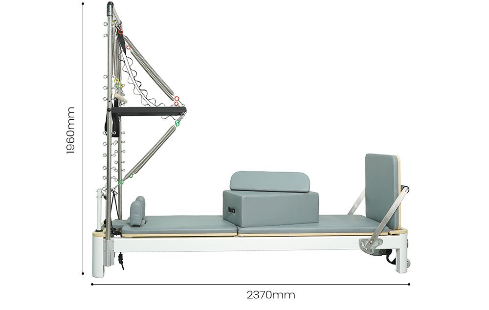 Alliage en aluminium semi-surélevé Pilates réformateur