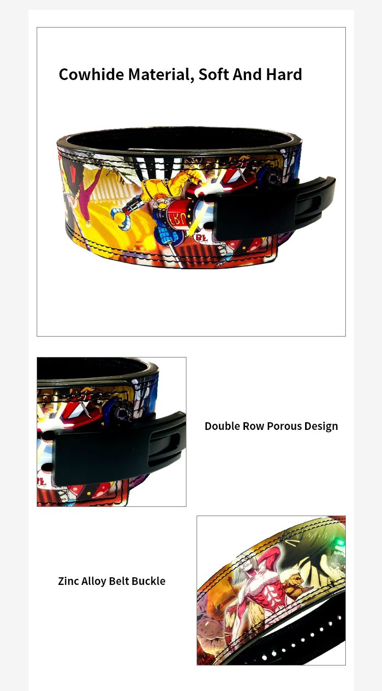 Nouvelle ceinture de soulève d'impression d'anime d'arrivée