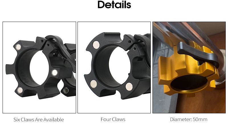 Crampes haltères en aluminium magnétique Crampes haltères en aluminium magnétique