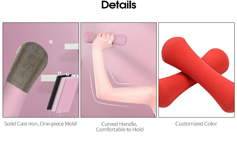 PVC Couleur enrobée en fonte Fonction d'os en fonte