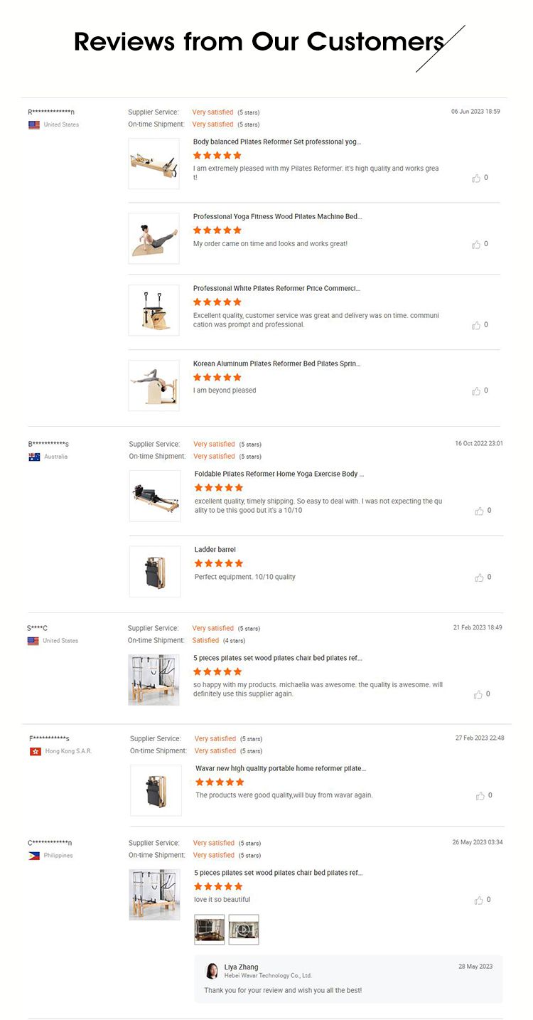 Aluminium pliable Pilates Reformer Body Body Body Body High Quality Commercial Use