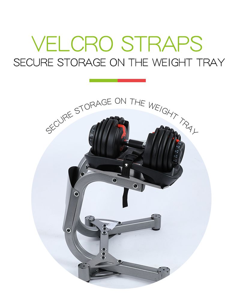 Support de rack haltères réglables de 24 kg Support de rack haltères réglables de 24 kg