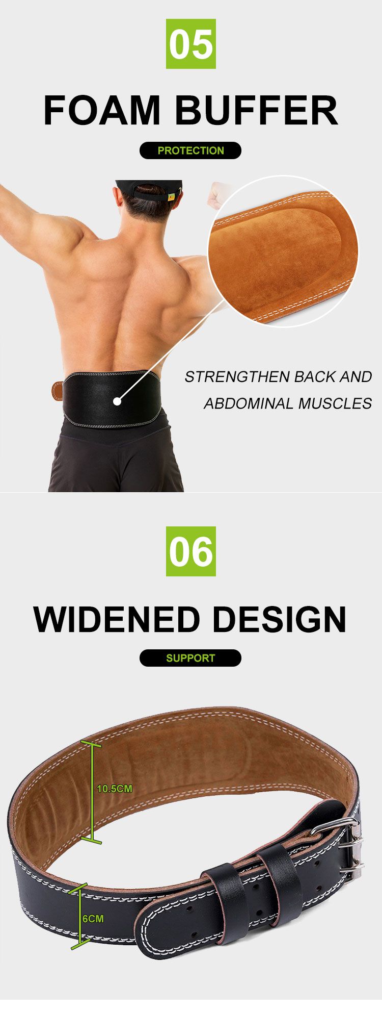 Ceinture de gym de haute qualité de boucle de haute qualité