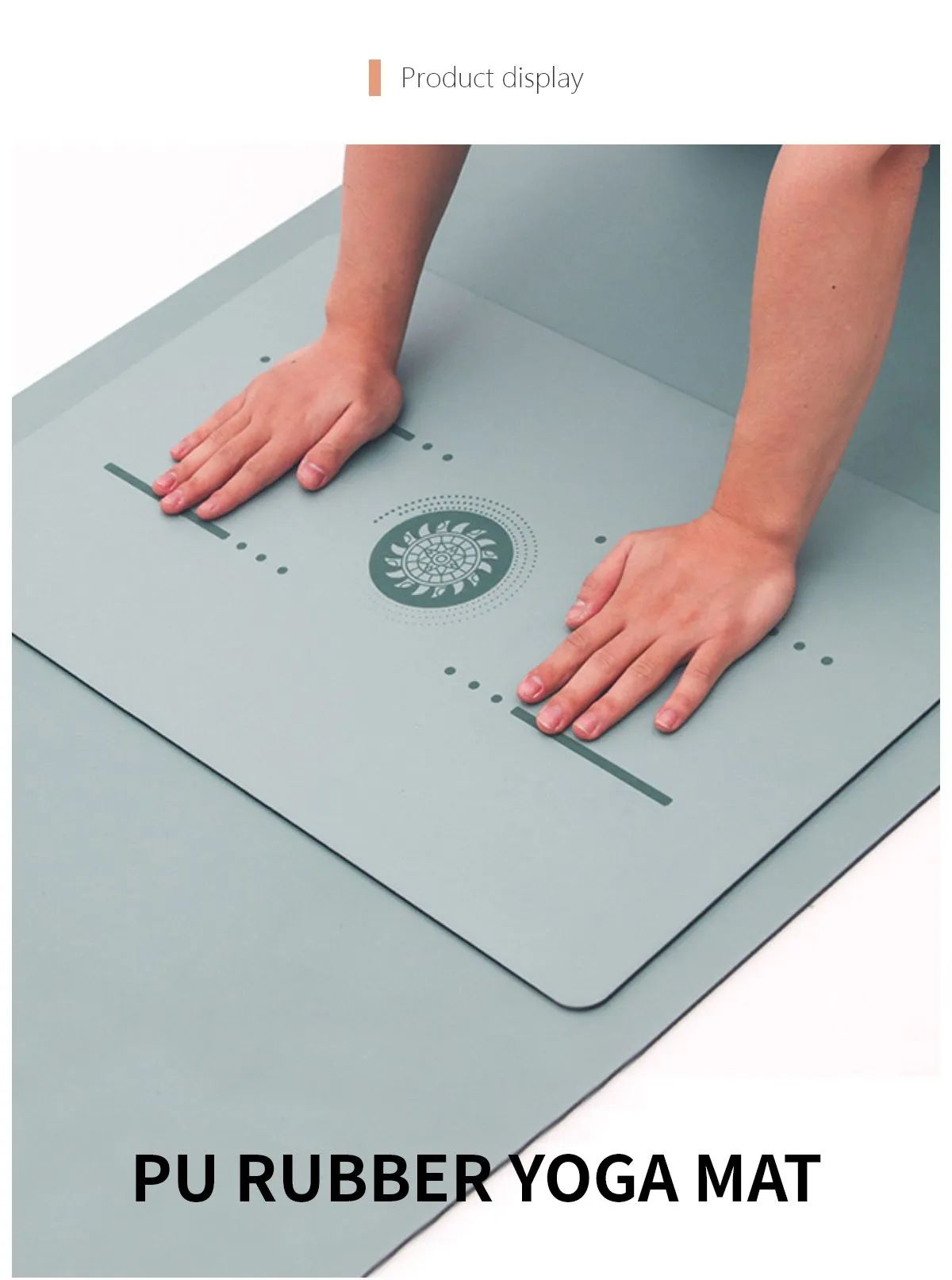 Mat de yoga portable PU petit tapis de yoga