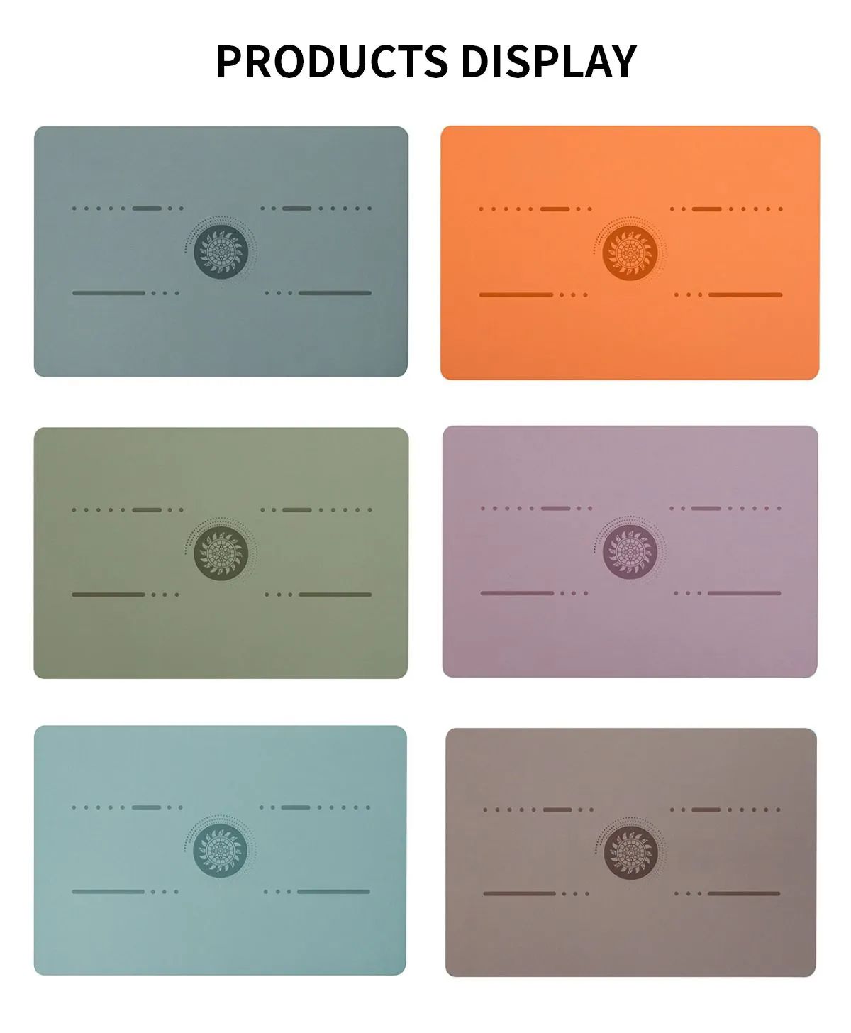Mat de yoga portable PU petit tapis de yoga