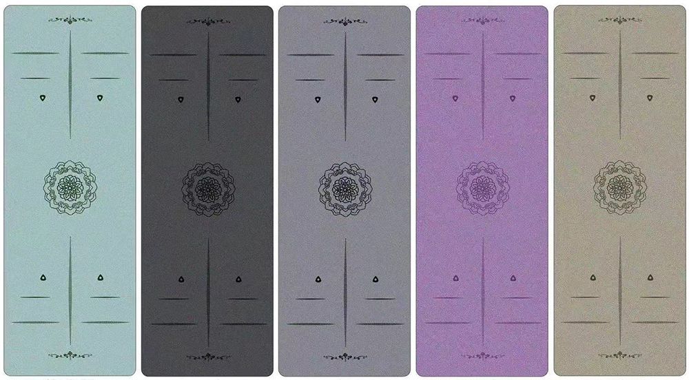 Tapis de yoga en caoutchouc givré