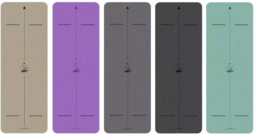 Tapis de yoga en caoutchouc givré