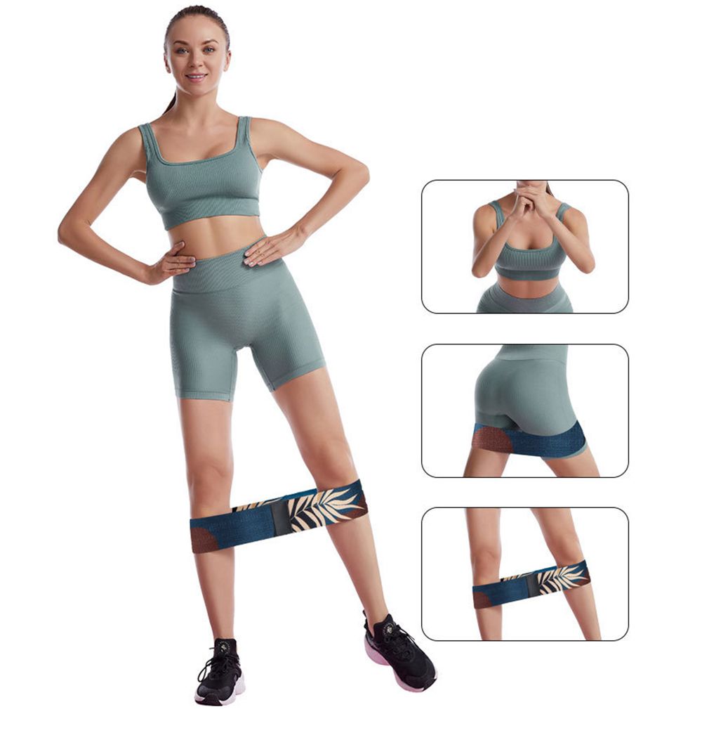 Bande de boucle de résistance à motif de feuilles Bande de boucle de résistance à motif de feuilles