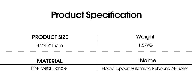 Prise en charge du coude Roller AB rebond automatique