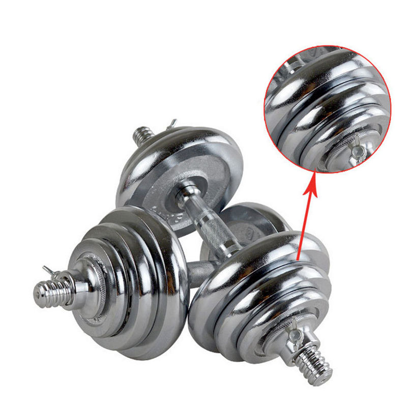 15 20 30 50 kg d'électroplate-Dumbbell avec boîte