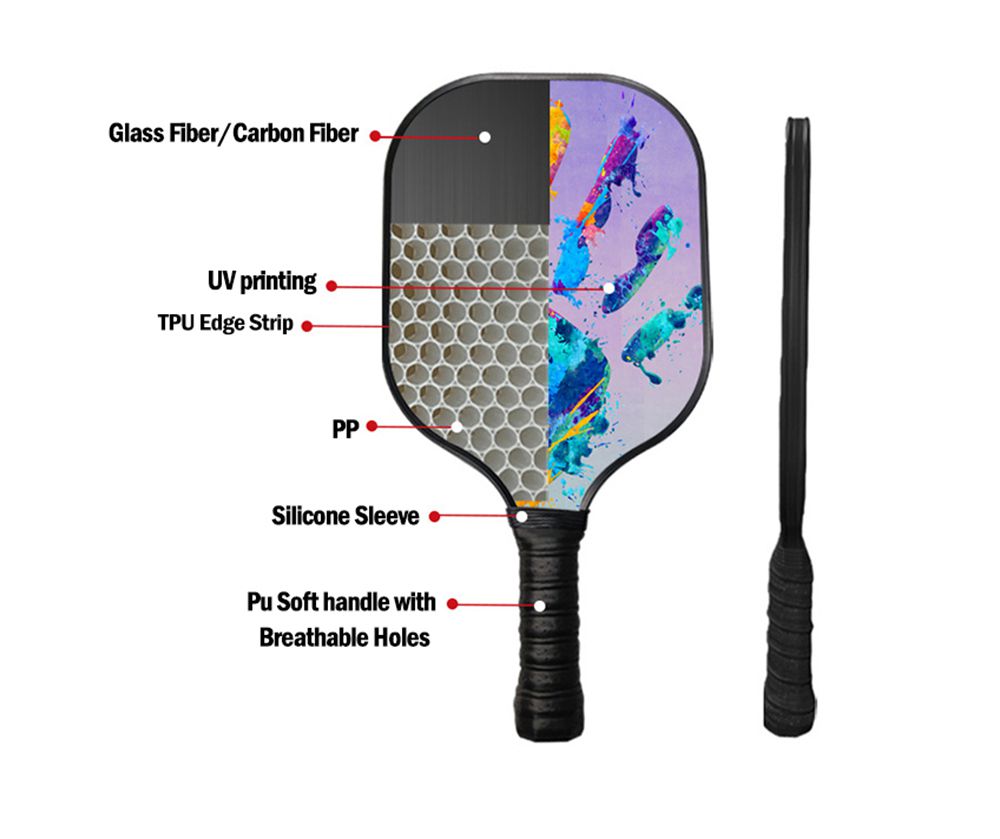 Pagaie unique en fibre de verre
