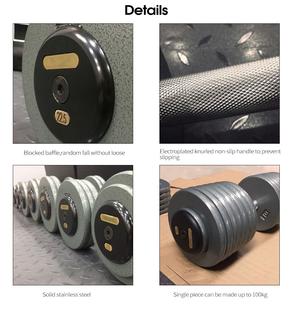 Haltère en fonte de poids lourd Haltère en fonte de poids lourd