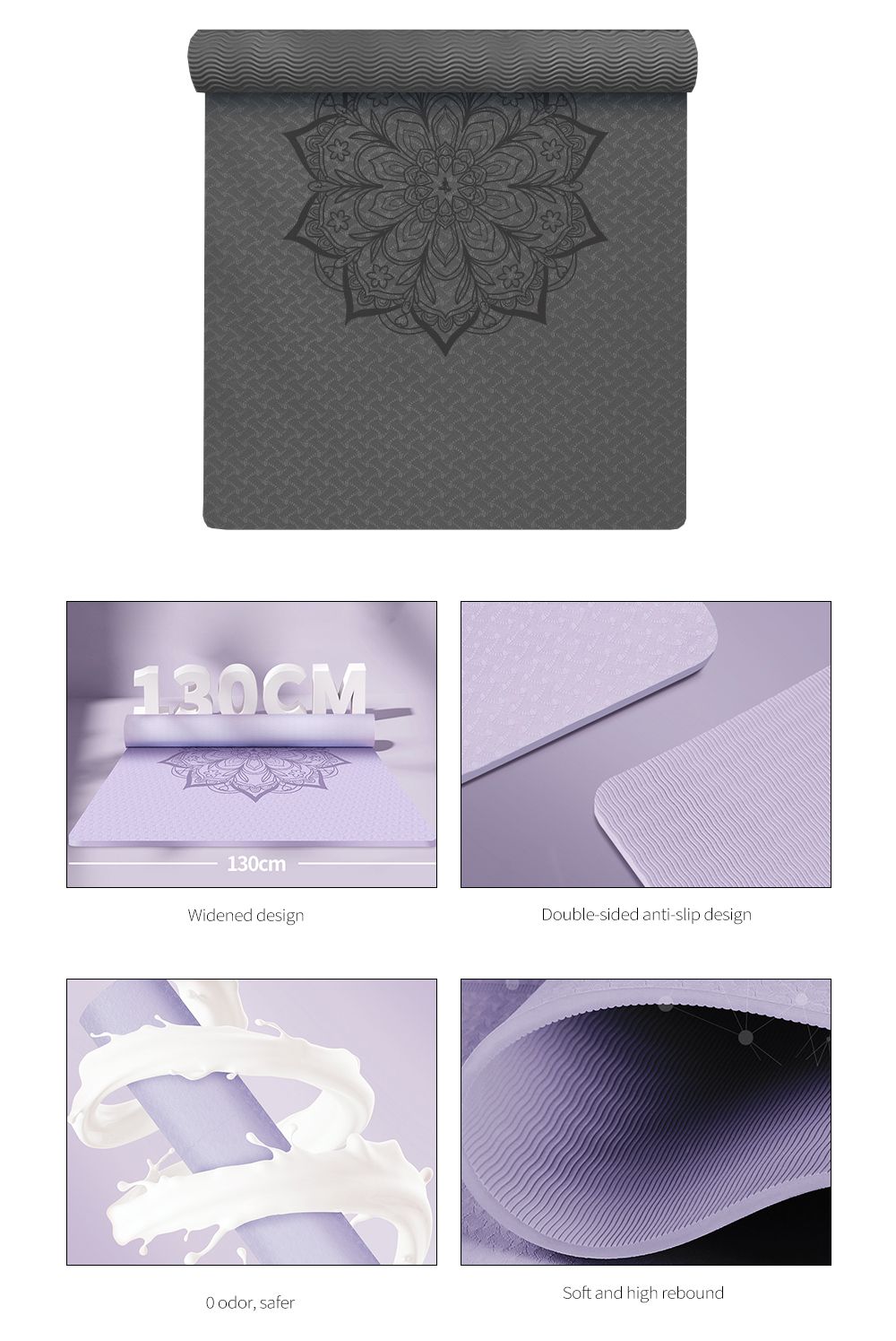 Mat de yoga pour 2 personnes utilisent