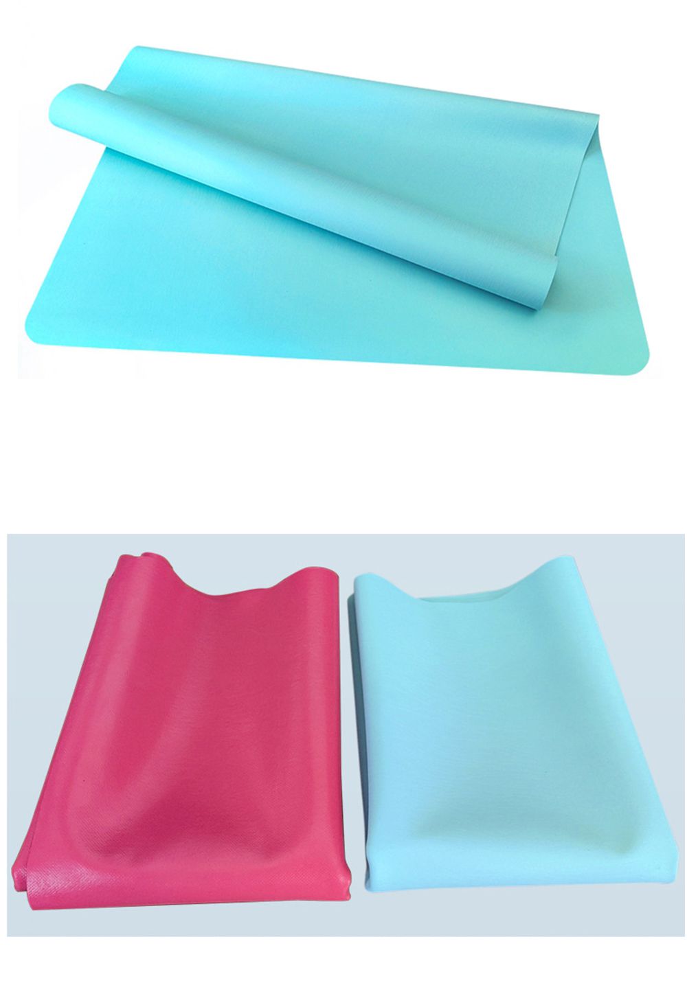 Tapis de yoga en caoutchouc pliable ultra mince