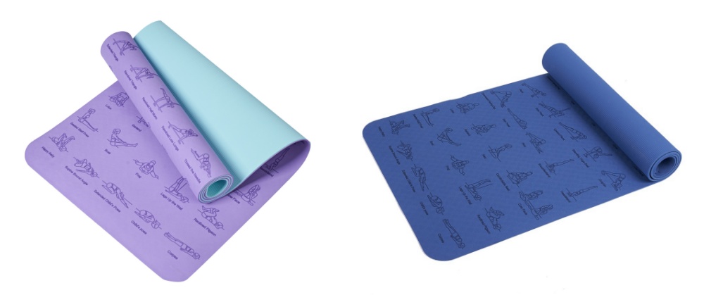 Matte de yoga TPE à motif personnalisé écologique