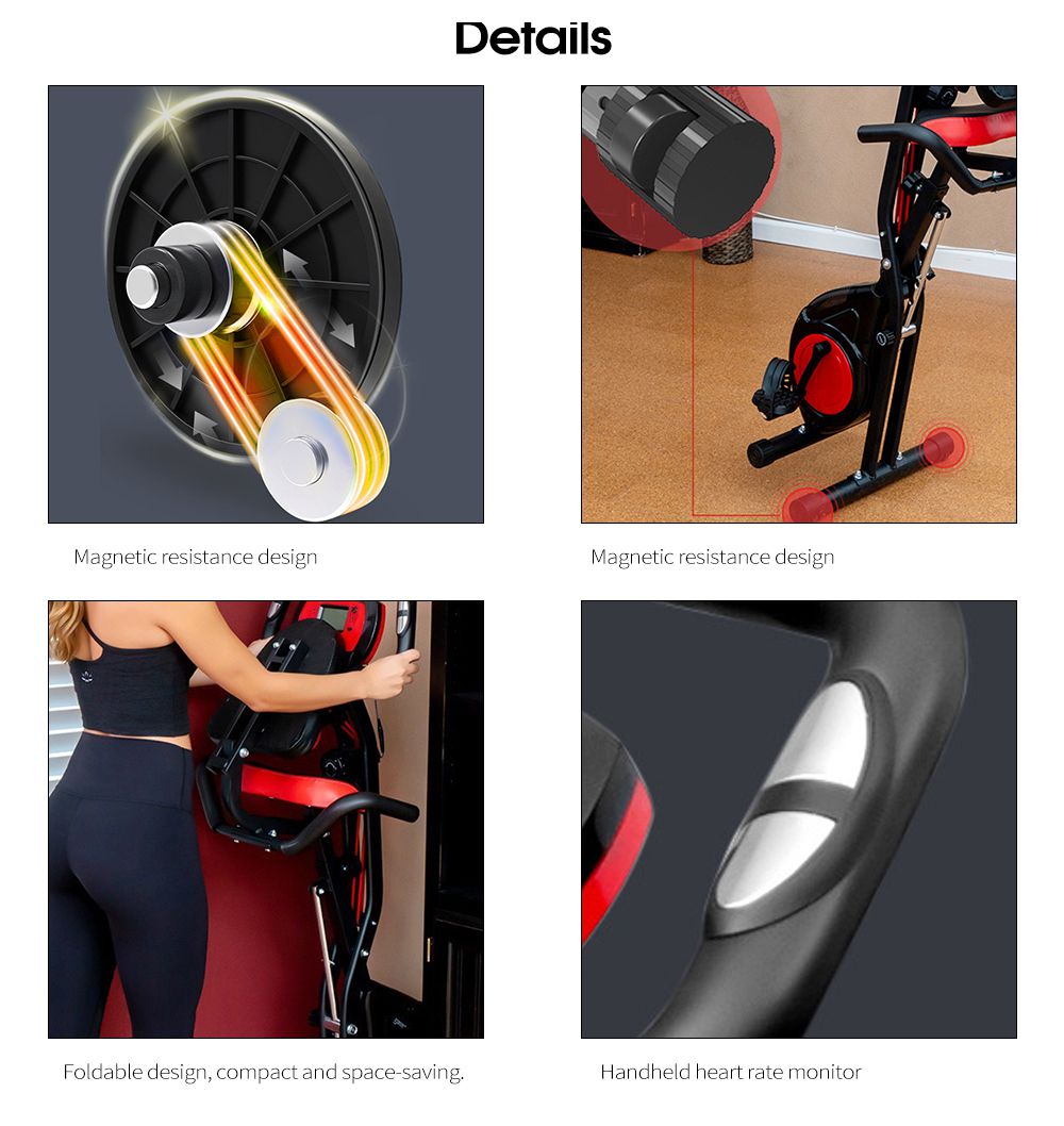 Vélo d'exercice pliant de l'économie d'espace