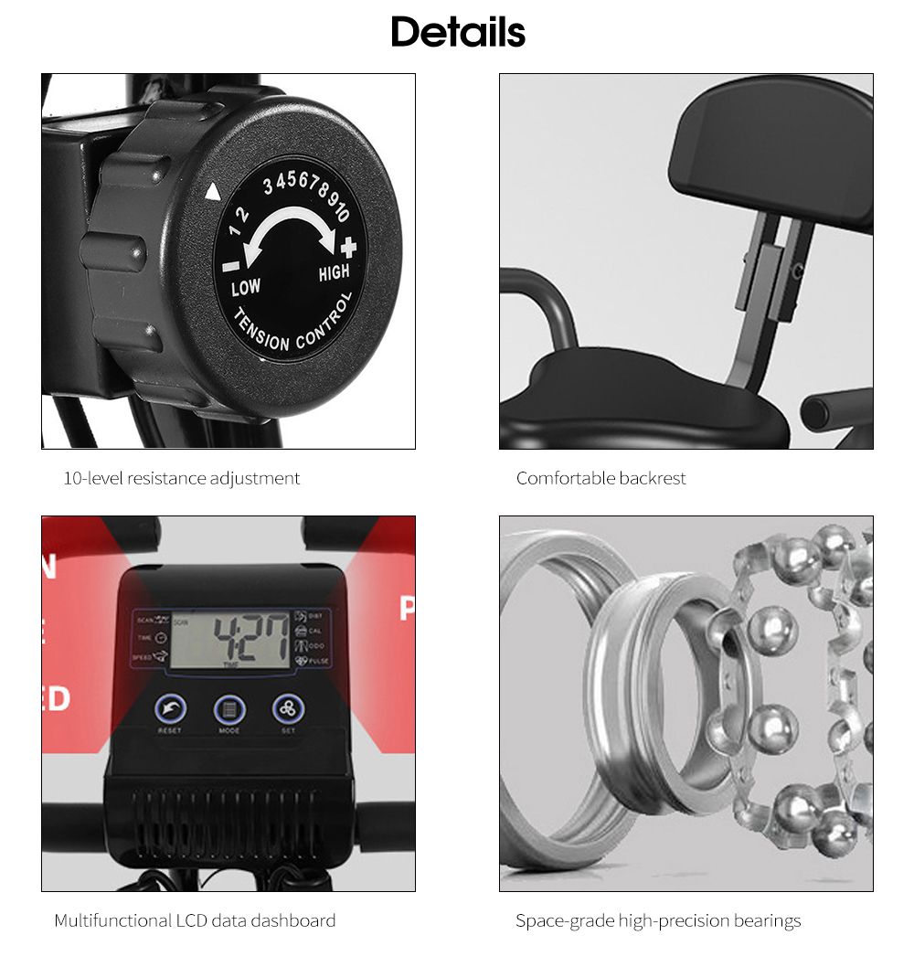 Vélo d'exercice pliable pour cardio